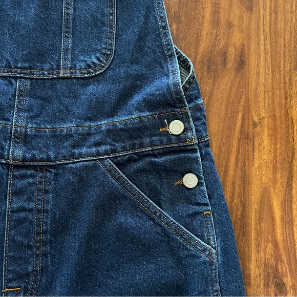 NWOT ASOS Design Baggy Denim Overalls in Dark Wash size 2XS - Picture 5 of 12